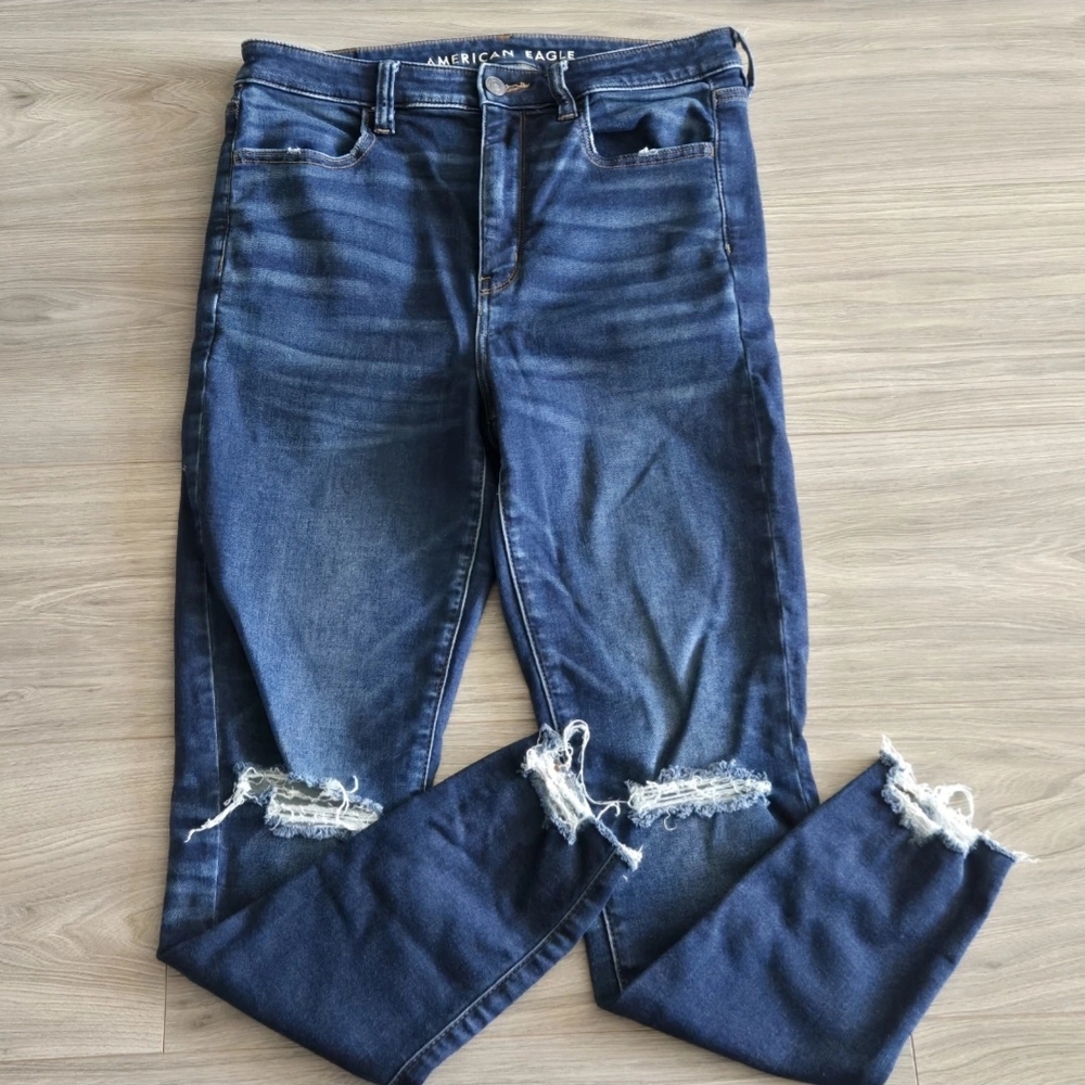 American Eagle Super Hi-Rise Jeggings Womens Size 10 Short Jeans Stretch